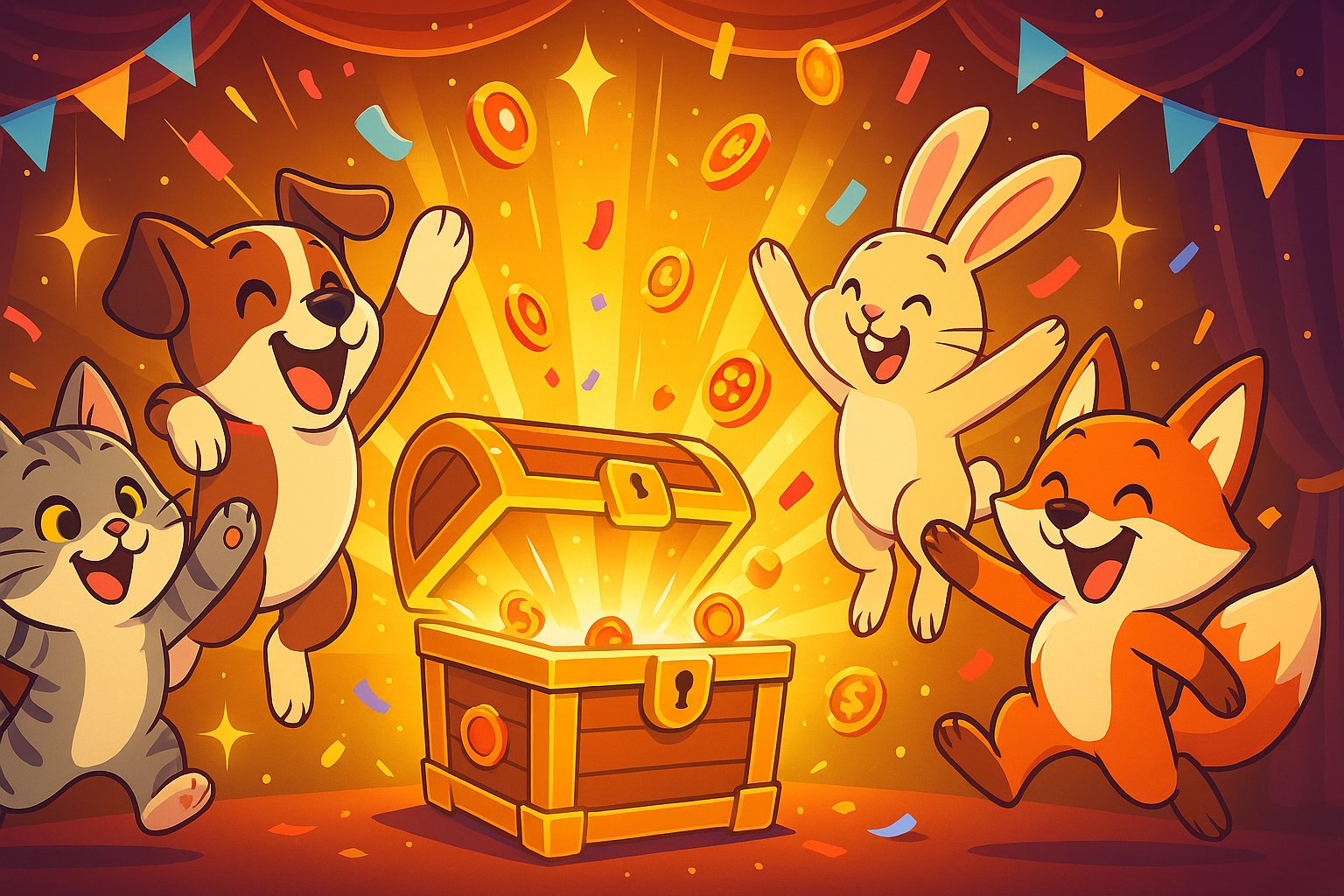 Layar free spins Jewels of Prosperity menampilkan multiplier naik dan cascading symbols
